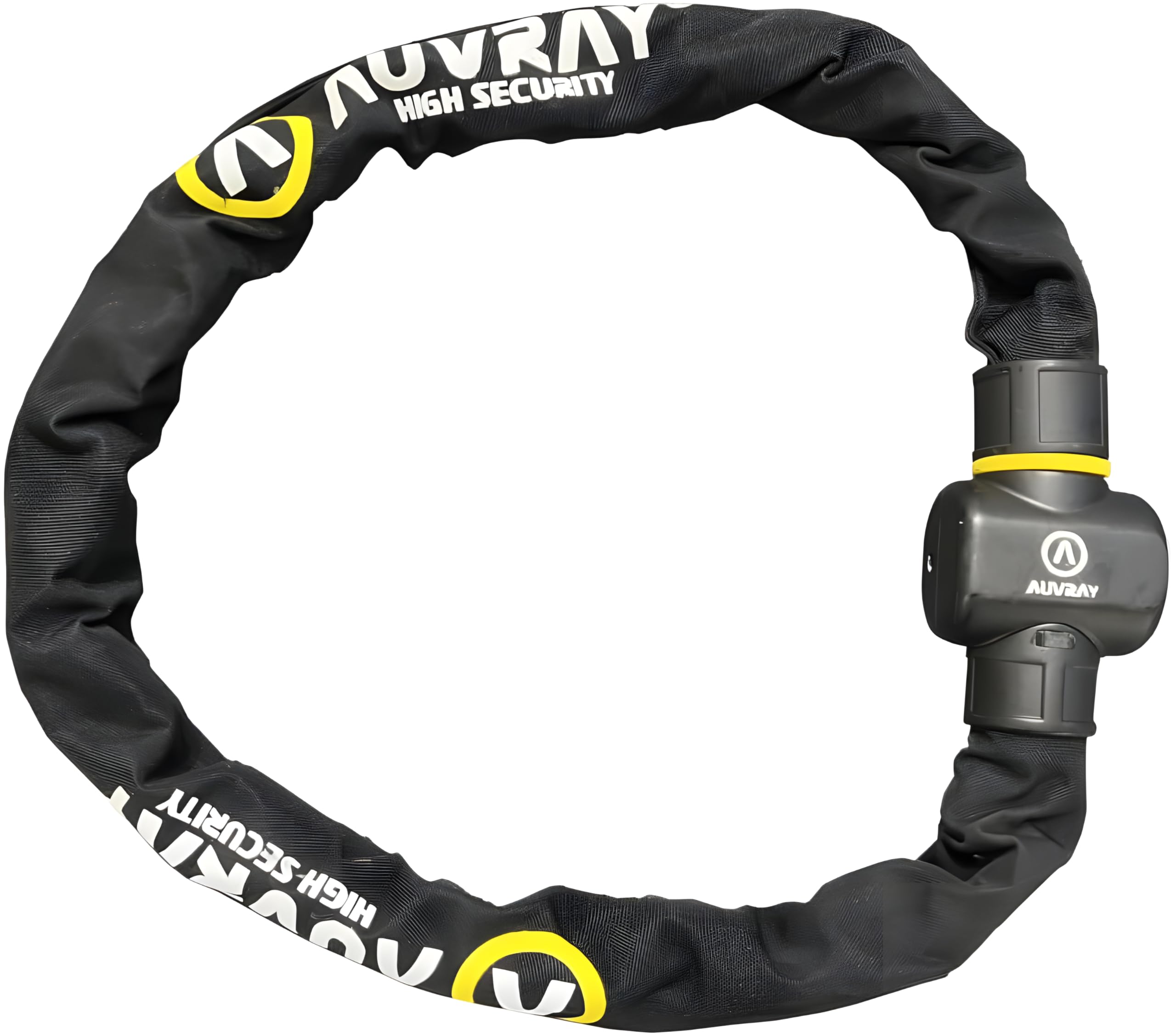 AUVRAY - Antivol vélo chaîne C·BLOC PRO ALERT - Certifié ART 4327 - Alarme 120 dB - Niveau de sécurité 8/10 - Recommandé par les Assureurs- Chaîne acier cémenté Ø10mm - Longueur 100cm - Haute sécurité