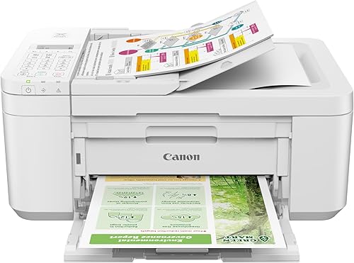 Canon PIXMA TR4720 - Impresora inalámbrica todo en uno para uso doméstico, con alimentador automático de documentos, impresión móvil y fax