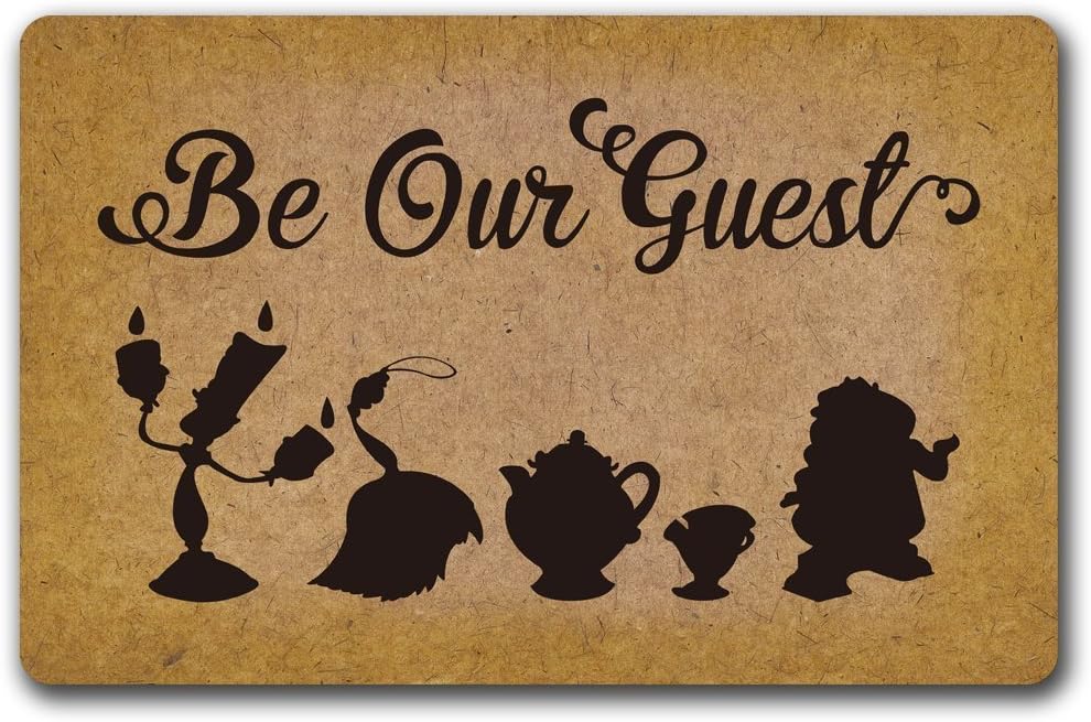 Shinewe Custom Doormat Be Our Guest Door Mat Living Room Kitchen Rugs Home Decor 40x60cm