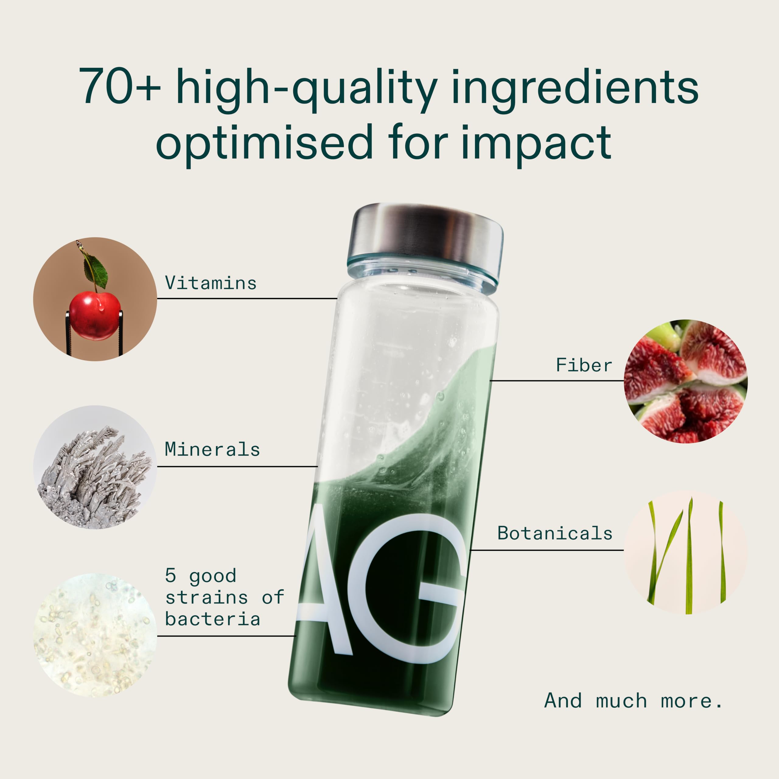 AG1 Greenspulver Nahrungsergänzungsmittel (Reiseportionen, 15 Stück) | Täglicher Nährstoff-Boost Mit Vitaminen, Mineralstoffen Und Mehr Als 70 Inhaltsstoffen Von AG1 Athletic Greens