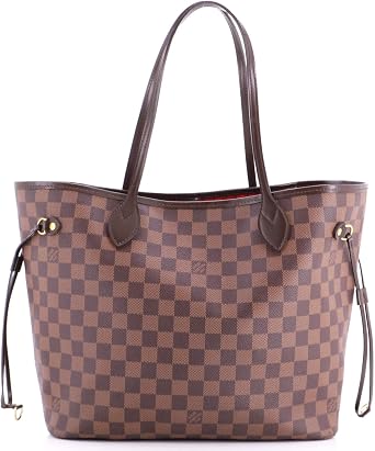 Pre-Loved Neverfull Tote Damier MM, Brown