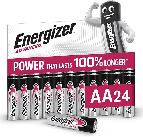 Energizer Advanced - AA Batteries (24 Pack) Up To 100% Longer Lasting