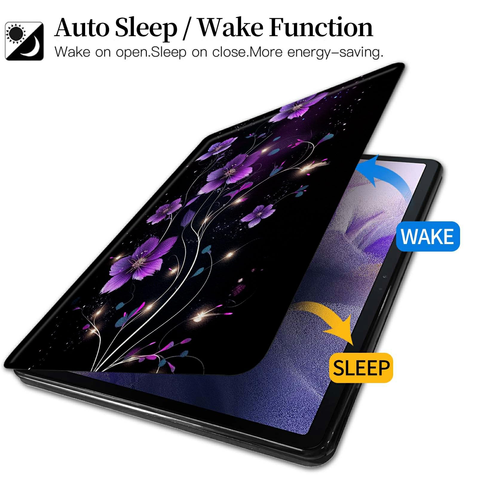 Amazon.com: Purple Flower Pattern Case for iPad 10.2 iPad 9th
