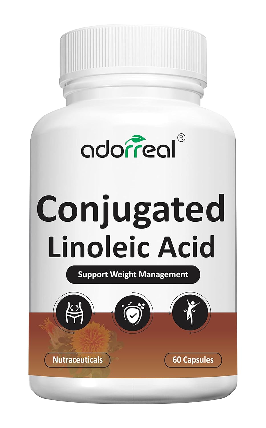 Adorreal CLA Conjugated Linoleic Acid (CLA Fat Burner)60 Capsules
