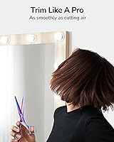 Vista 50 de ULG Tijeras de corte de pelo, tijeras de barbería profesional, tijeras de peluquería, tijeras, navajas para el adelgazamiento del cabello, tijeras