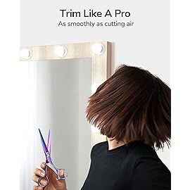 ULG Hair Cutting Scissors, Professional Hair Scissors 6.5 inch Right-Hand Razor Edge Barber Shears Salon Hair Cutting Shears Made of Japanese Stainless Steel, Hand Sharpened Rainbow