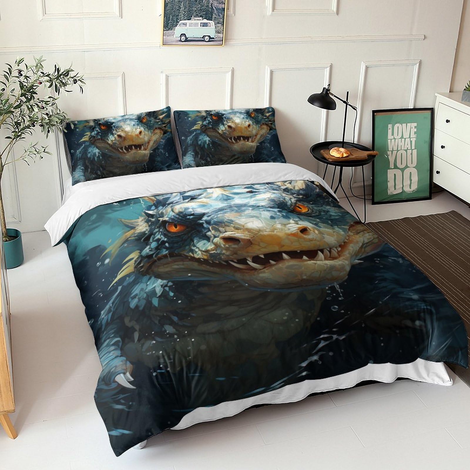 Housse de couette undersea dinosaurs pour créer une chambre d'enfant thématique et évasive