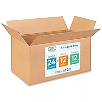 Vista 96 de IDL Packaging Cajas para envío de cartón corrugado cúbicas de 10 pulgadas de largo x 10 pulgadas de ancho x 10 pulgadas de alto (paquete de 5)