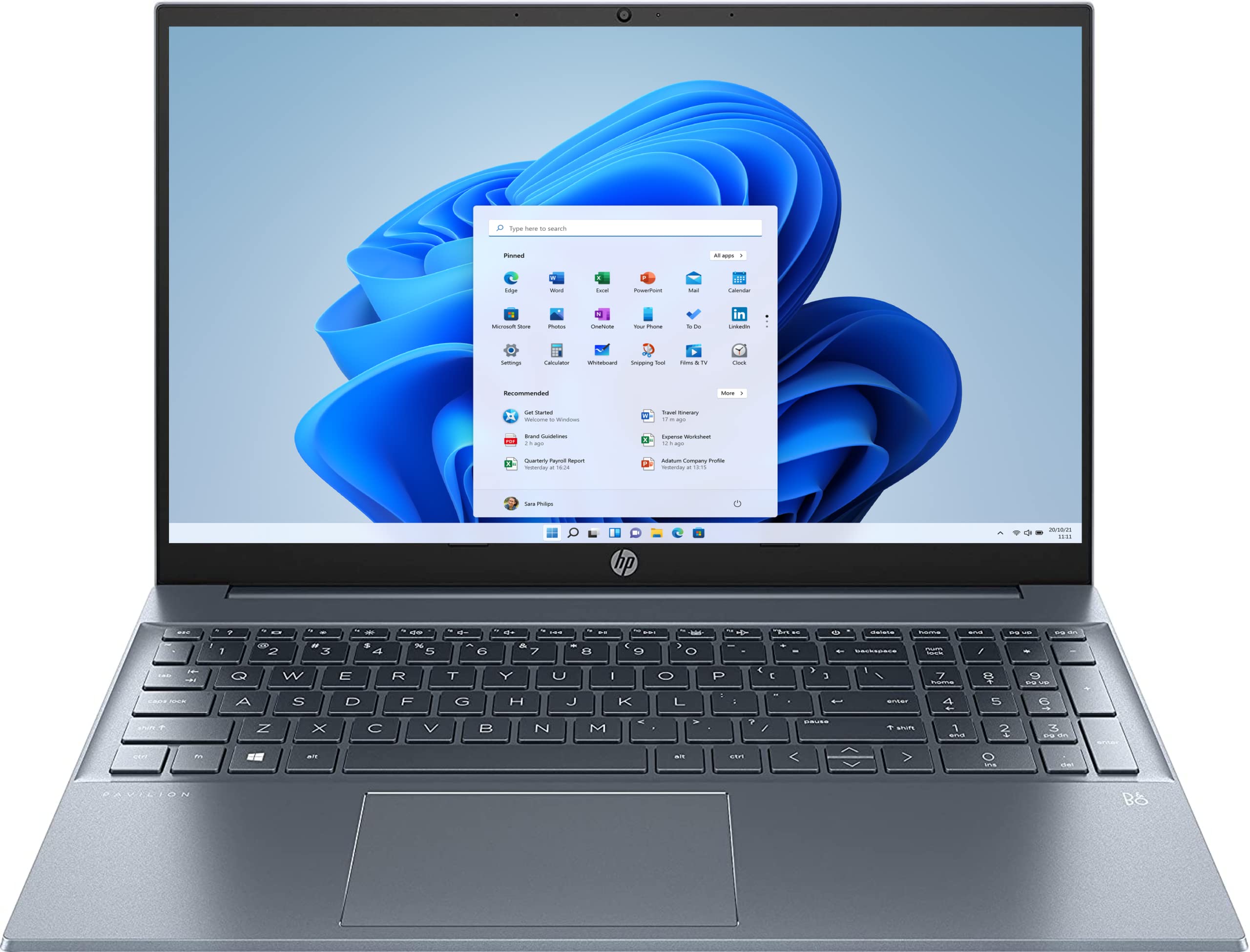 HPPavilion 15.6" Laptop PC 15-eg0049sa, Touch Screen, Intel i5, 8GB RAM, 256GB SSD, FHD, Fog Blue