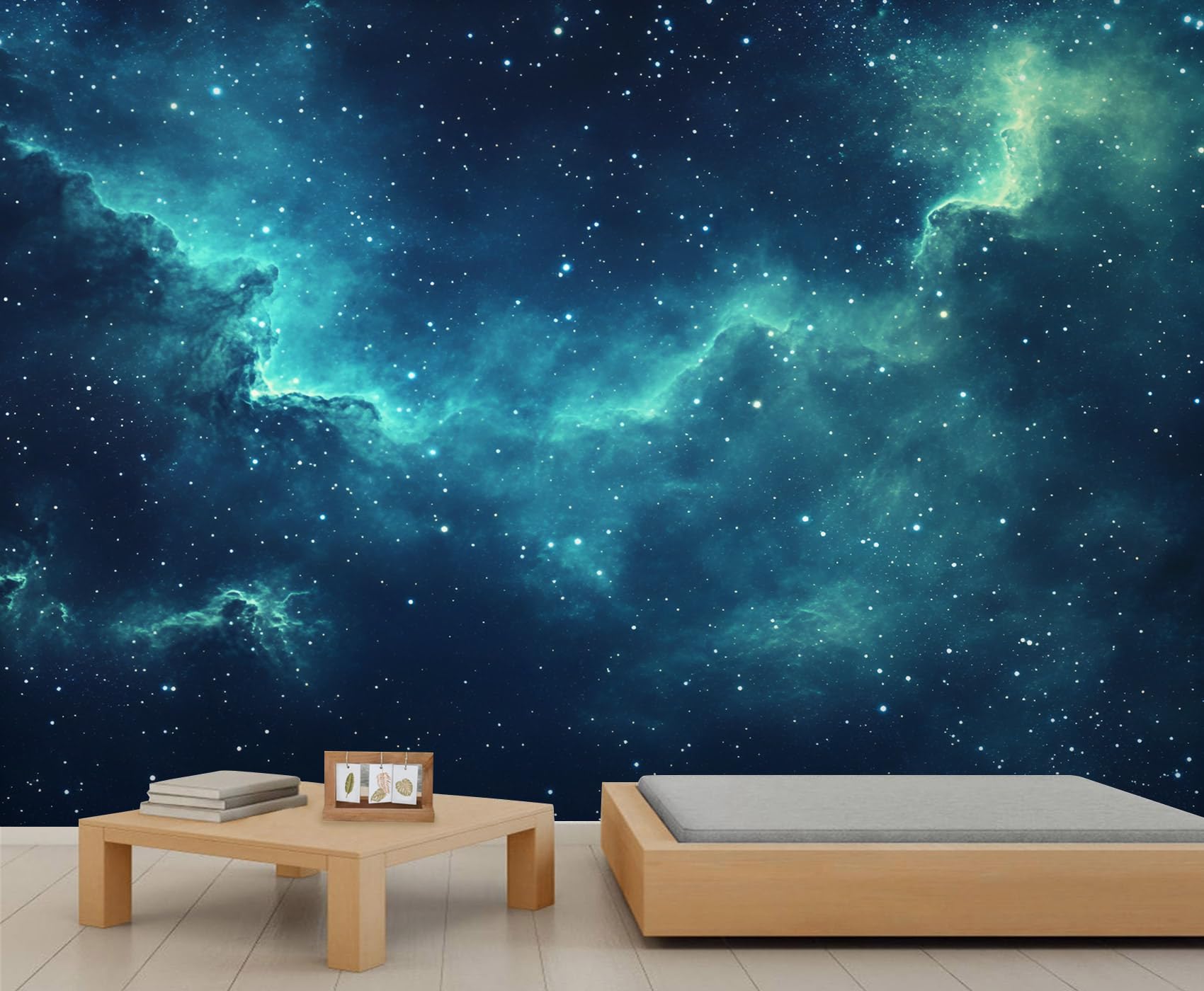 Milky Way Wandbild Kosmischer Nebel Tapete Weltraum Wandbild Riesiges Home Wohnzimmer Esszimmer Wanddekoration Poster (nicht selbstklebend)
