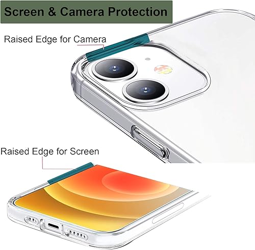 Miniatura 10 de Unov Case Compatible with iPhone 12 iPhone 12 Pro Case Clear with Design Slim Protective Soft TPU Bumper Embossed Pattern 6.1 Inch (Sierra Mountains)