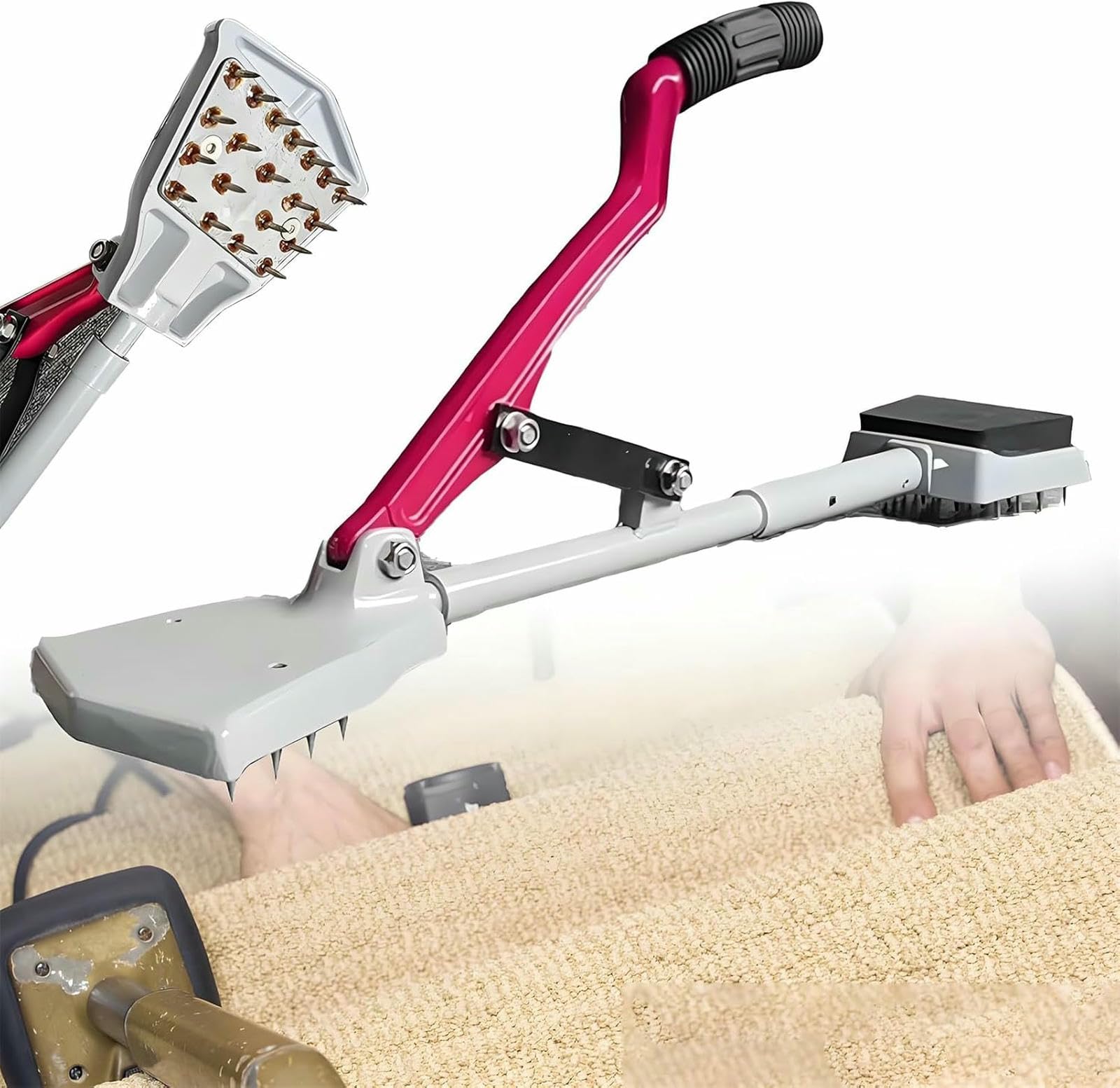 Outil de pose pour tapis et moquette : Tendeur ergonomique pour le bricolage