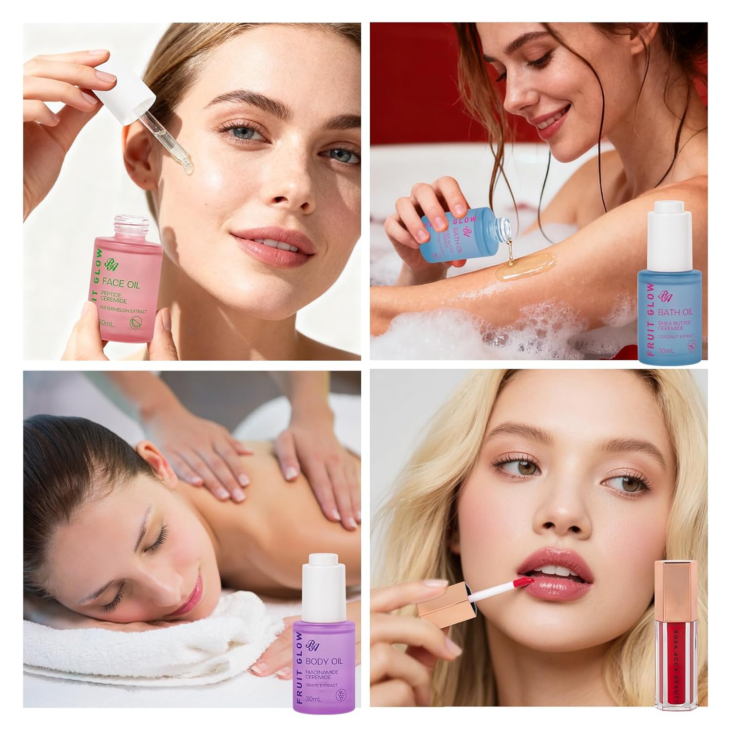 42 Pcs Valentines Day Gifts for Women, Super Fruit Bath and Body Spa Set, Facial Skin Care Kit, Self-Care Gifts Set, Lip Gloss, Face Sheet Mask, Serum, Birthday, Christmas, Present, Anniversary - Image 2