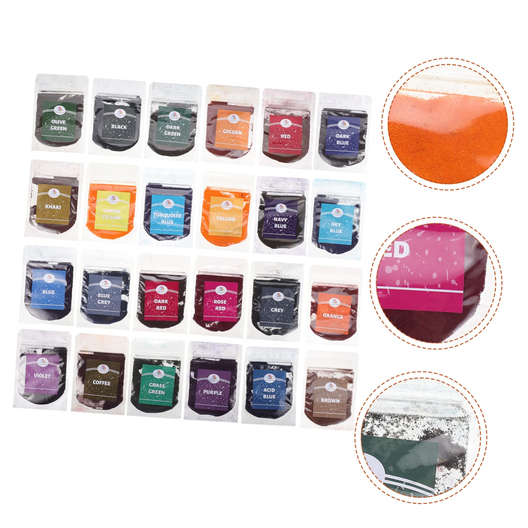 OSALADI Kit de Teñido Tie Dye de Polvo para Ropa DIY para Adultos y Proyectos Bolsa Colores Vibrantes para Manualidades