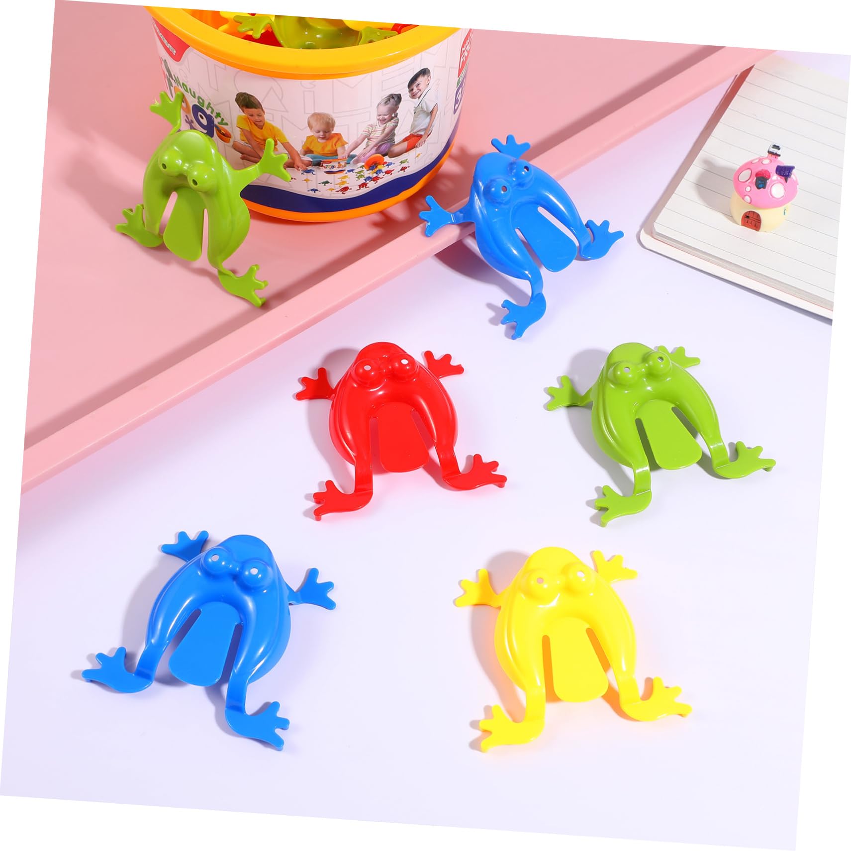 Amazon | Kisangel 12個 プラスチック ジャンピングカエル 指で押す