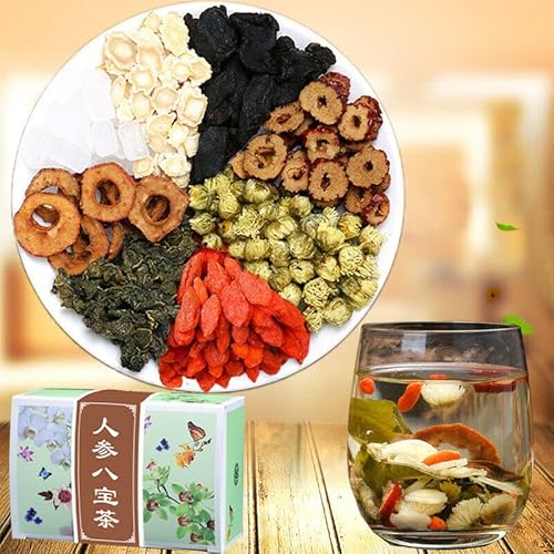 120g Té Ocho de Ginseng y Goji Tesoros de Hierbas Té Perfumado Original de China Buen Té Té de Flores Orgánico Natural Comida Verde sin Aditivos Té de Hierbas 120g Té Ocho de Ginseng y Goji Tesoros de Hierbas Té Perfumado Original de China Buen Té Té de Flores Orgánico Natural Comida Verde sin Aditivos Té de Hierbas