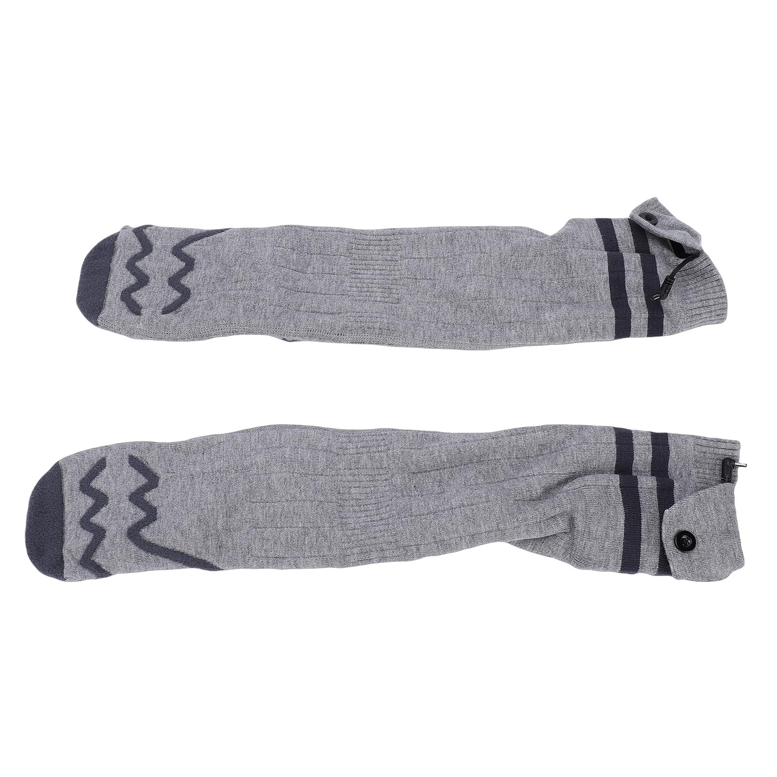 Calcetines Térmicos Lavables A Máquina con Control De Aplicación Medias Calentadoras De Pies Eléctricas para Esquí De Invierno Gris