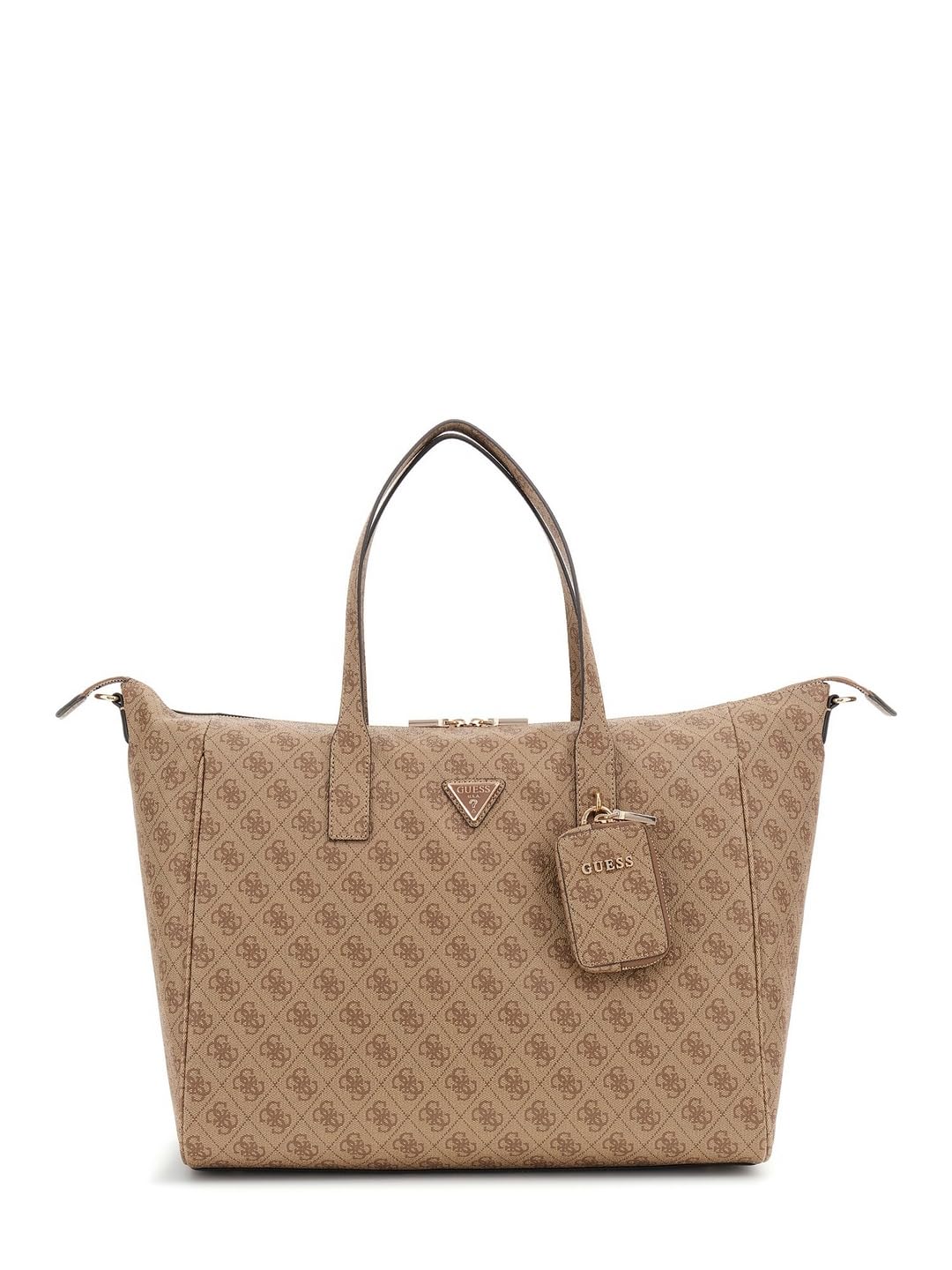 GUESS Latona Carryon Large Tote in Latte