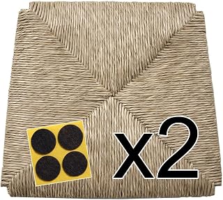 Asientos de paja de repuesto (Mod.996 ZF. Juego de dos asientos - Se incluyen las almohadillas de fieltro
