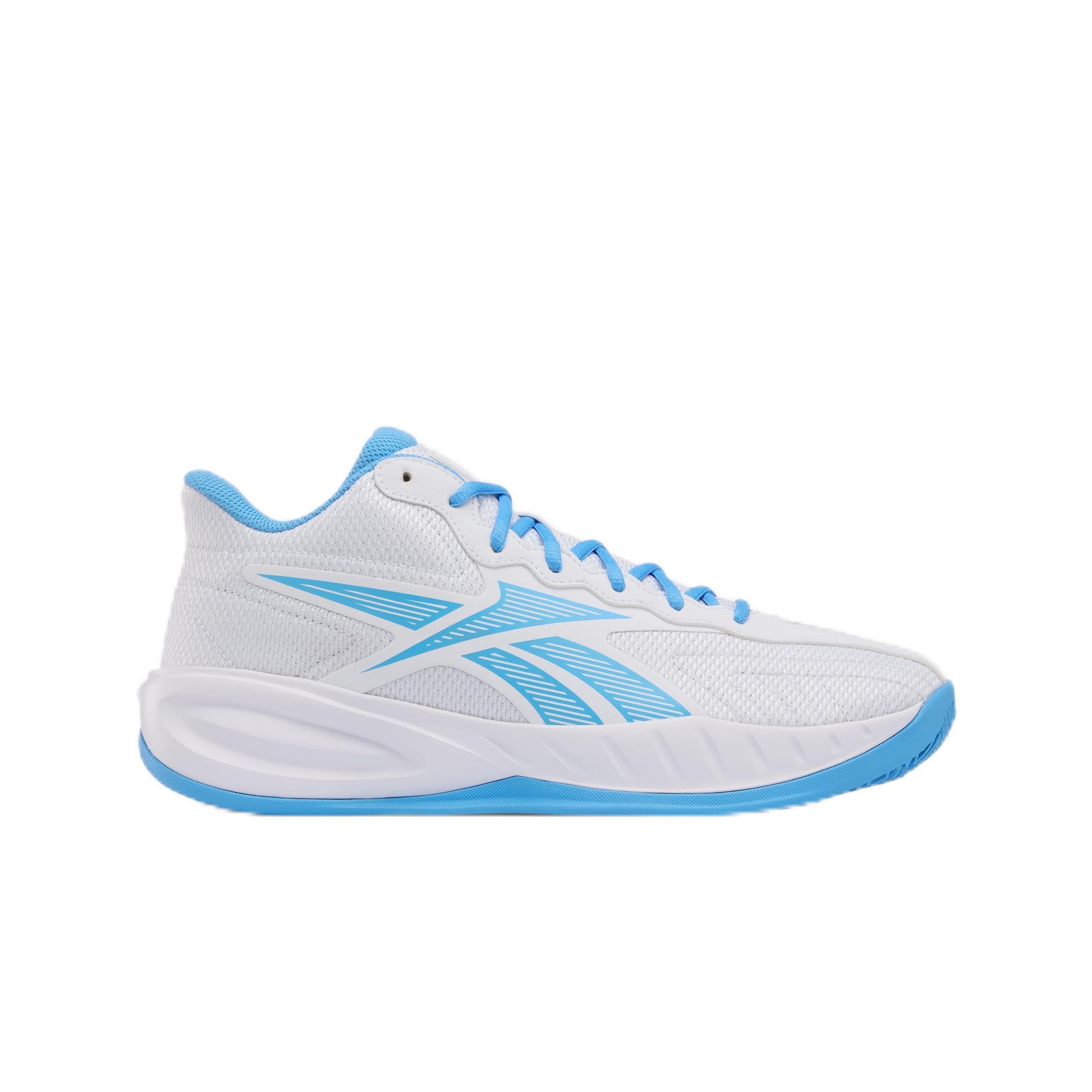 Reebok Unisex Press Trainers, FTWR White/FTWR White/PERI Blue, 40 EU