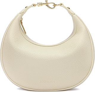 BOSTANTEN Crossbody Purse Small Crescent Shoulder Bags for Women Trendy Vegan Leather Clutch Handbag Removable Strap Global Recycled Standard Global Recycled Standard Global Recycled Standard