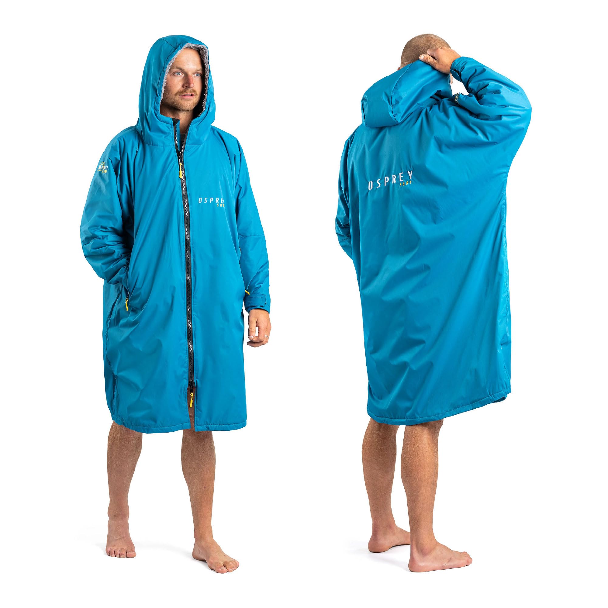 NUZAMAS Manteau De Surf Imperméable à Capuche Pour La Plage, La Natation, Le Surf, Le Bain, L'automne Et L'hiver, Unisexe, Taille L
