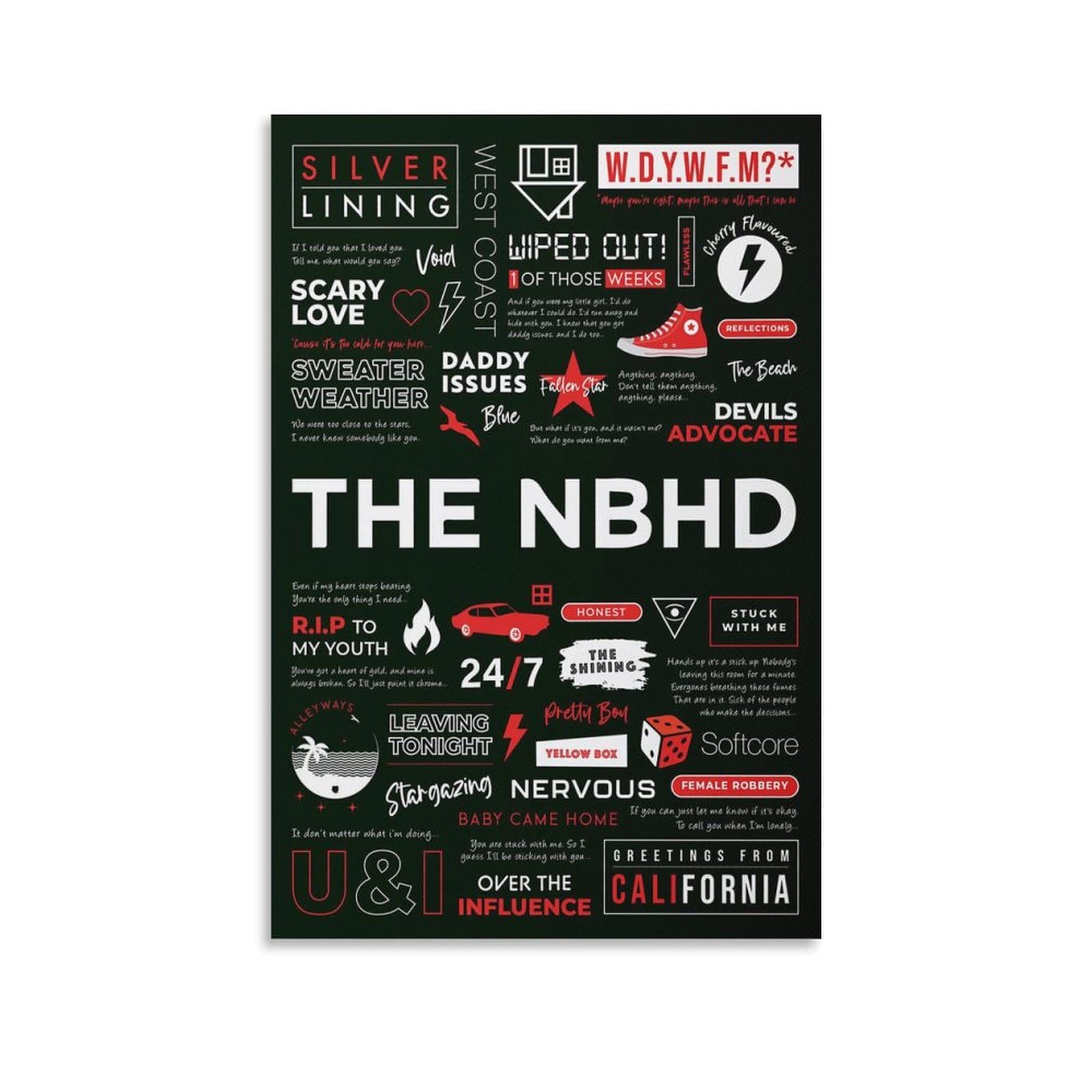 MAIJIUJIU The Neighbourhood 5 Canvas Poster Bedroom Decoration Landscape Office Valentine's Birthday Gift Unframe-style12x18inch(30x45cm)