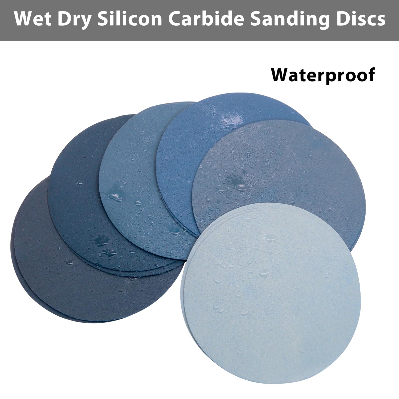 6" Sanding Discs - 60 Pack Wet/Dry -5
