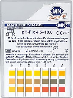 Macherey-Nagel, 92120, pH-Fix 4.5-10, Box of 100 Strips