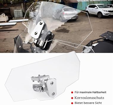 Windshield Motorcycle Wind Shield Motorcycle Wind Deflector Spoiler Attachment Universal Adjustable Windscreen Deflector For And More