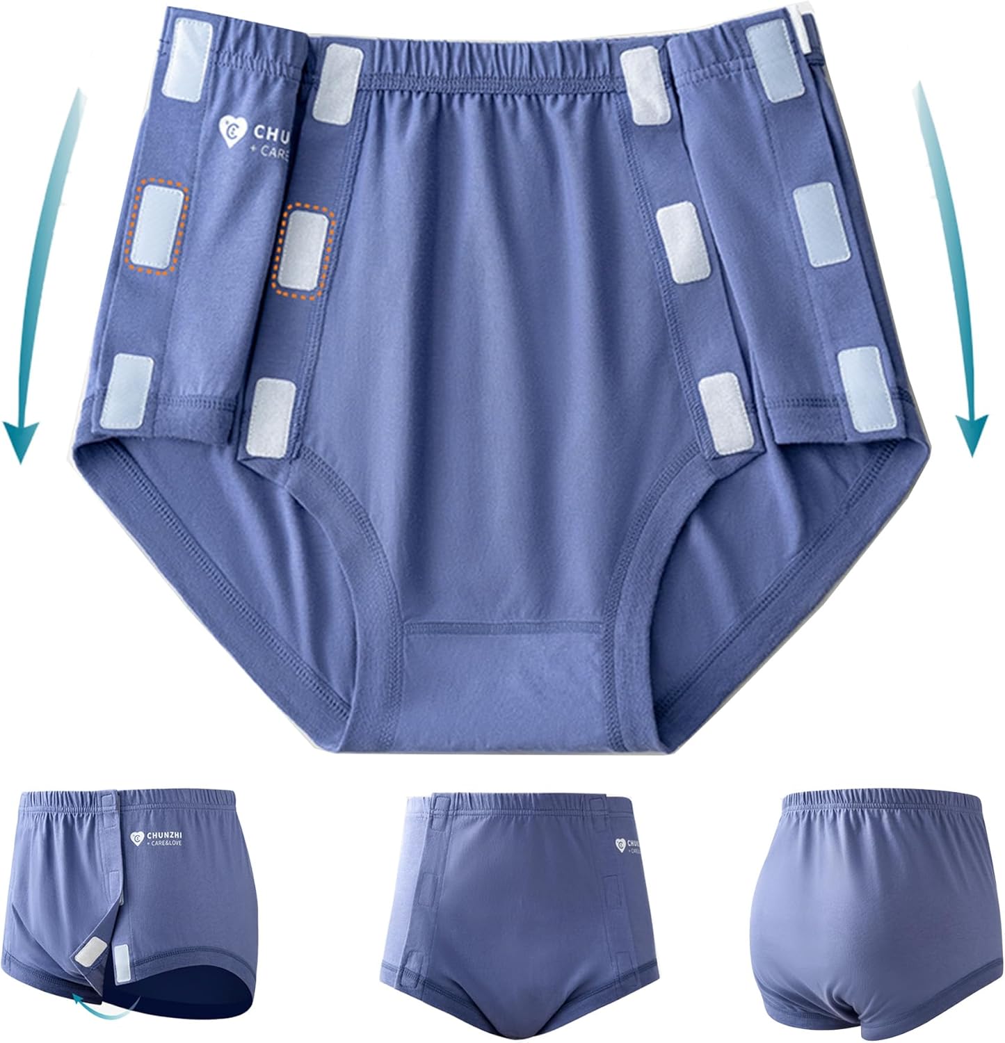 AUSTYLCO Post Surgery Underwear Men's Tearaway Underwear