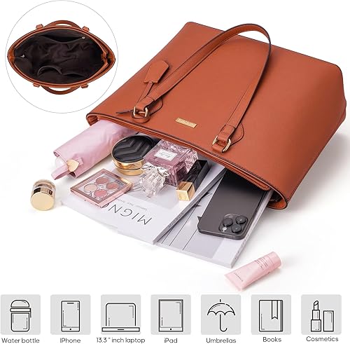 Vista 5 de 4 piezas de bolsos de mano de moda para mujer, monederos, bolsos de hombro, bolsas de mano informales, bolsas cruzadas, juego de bolso de regalo