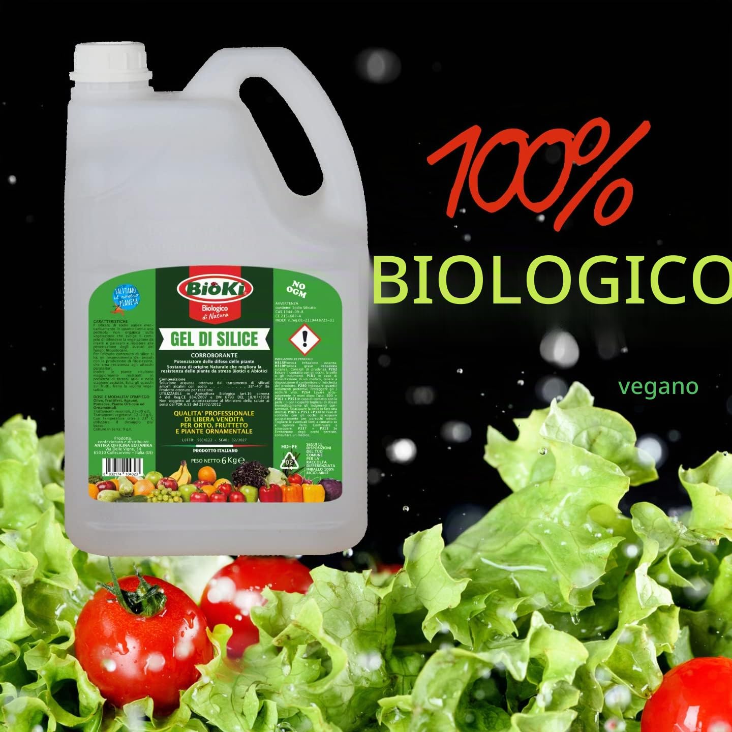 Bioki® Silicato di Sodio Gel di Silice, 6 kg