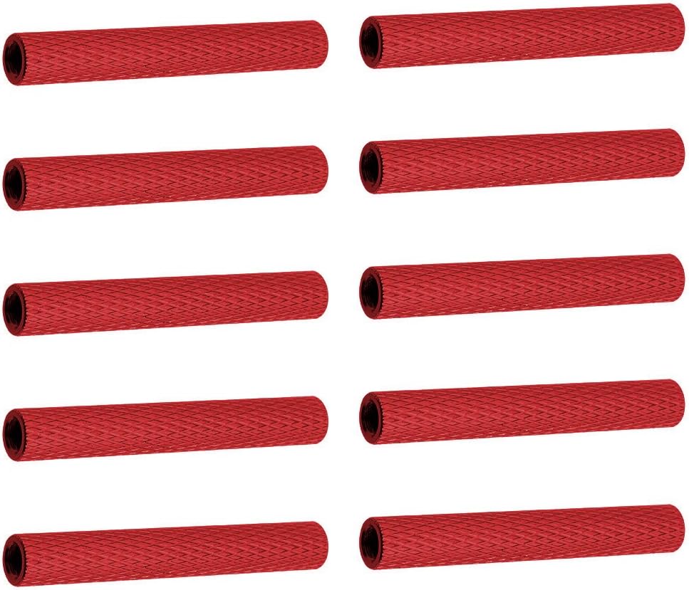 10PCS HobbyPark Aluminum Alloy M3x35mm Standoff Spacer Stud Fastener Female-Female Round Column for RC Quadcopter Parts DIY Red