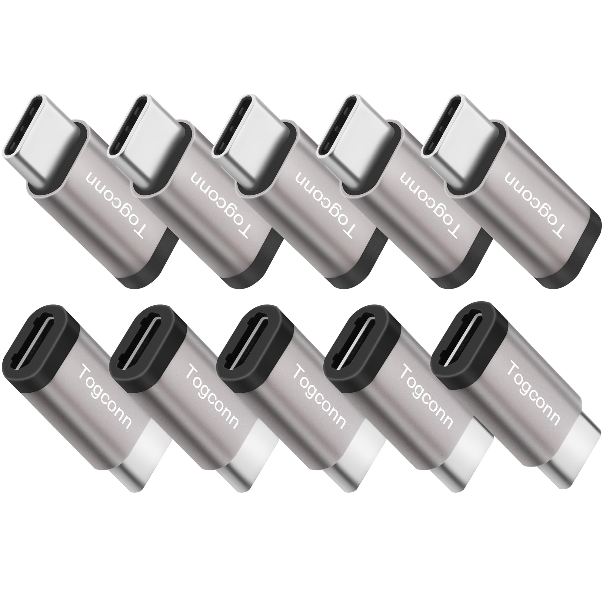 USB C to Micro USB Adapter 10 Pack ,Type C (Male) to Micro USB (Female) Convert Connector, Support Charge & Data Sync for iPhone15,iPhone15 ProMax,