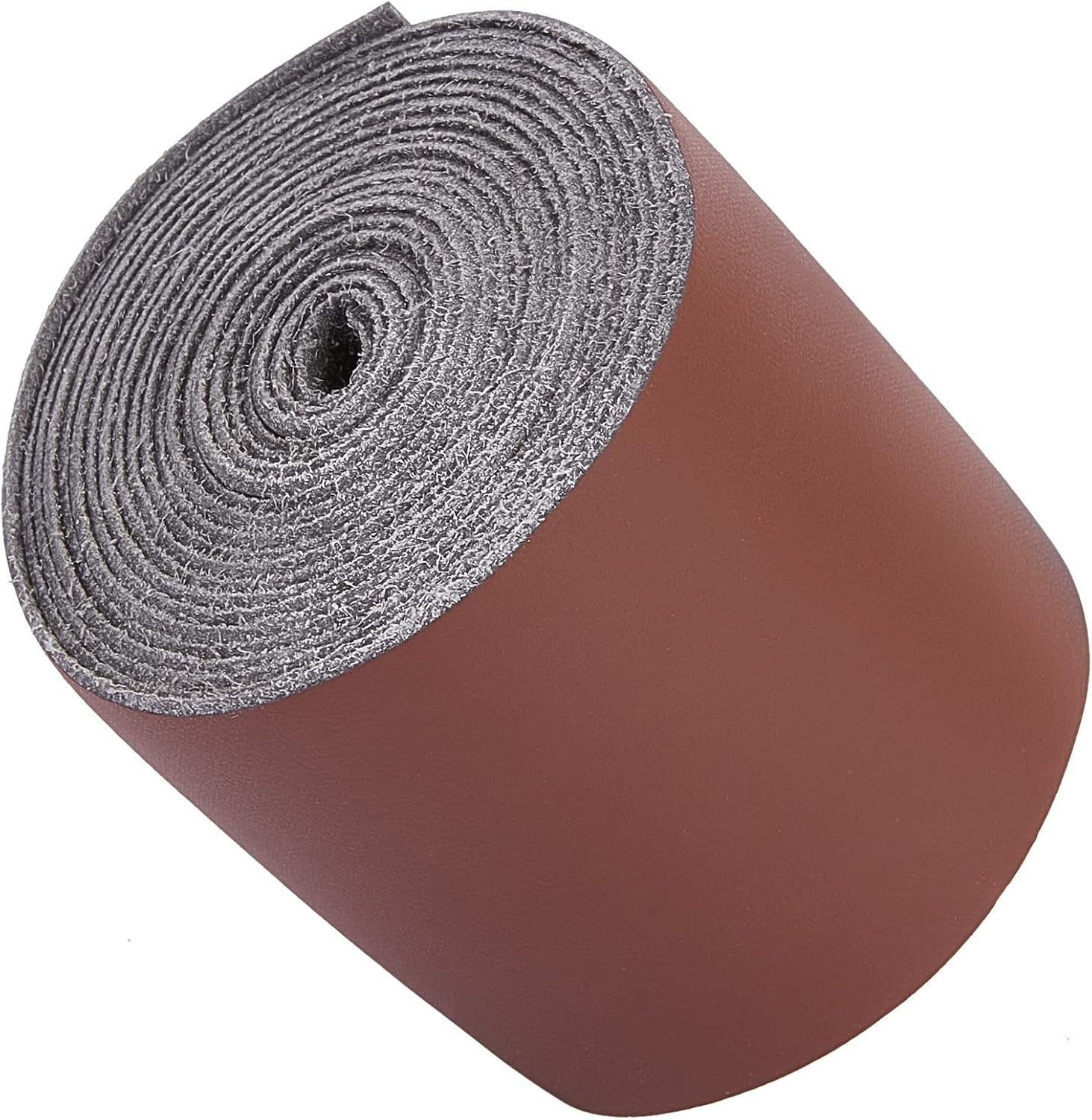 GORGECRAFT Matte Leather Strap 2 Inch Wide 79 Inch Long Saddle Brown Flat Leather Belt Strips for DIY Crafts Clothing Jewelry Wrapping Making Bag Furniture Handles Pet Collars Traction Ropes Belt