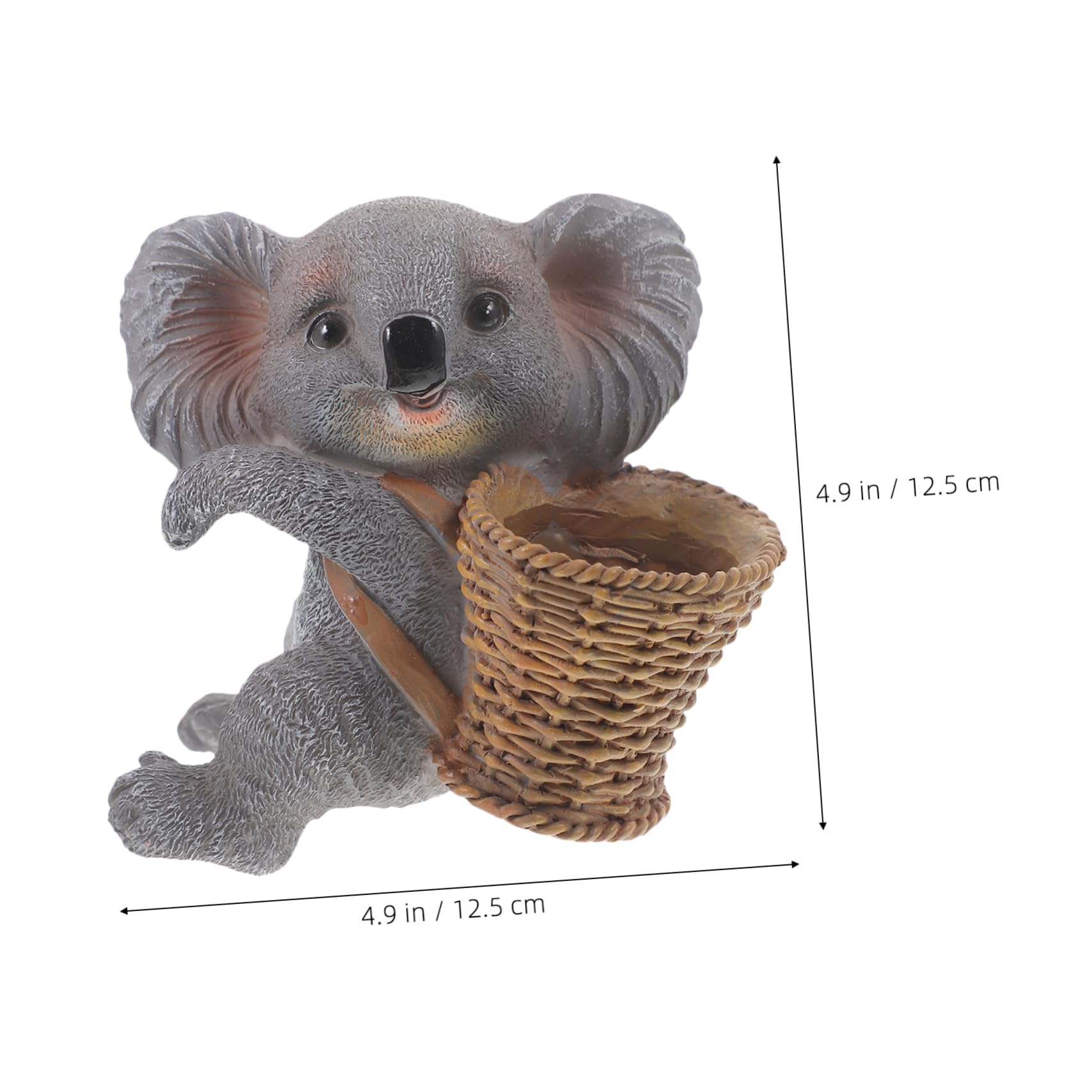BESPORTBLE 4stücke Dekorative Harzstatue Niedliches Koala-hängeornament Für Garten Und Innenhof Attraktive Resin-Dekoration Für Gartenliebhaber Als Für Familie Und Freunde