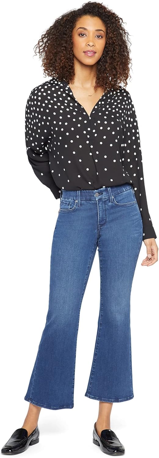 NYDJ Women's Petite Waist Match Relaxed Flare In Rendezvous