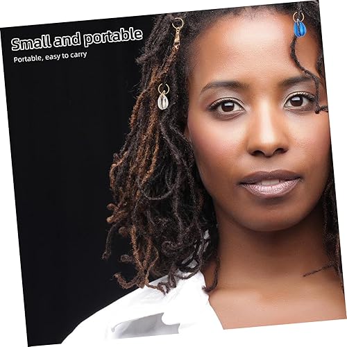 Miniatura 5 de 13 dijes de anillo de rastas estilo concha de playa estilo concha para el cabello, anillos decorativos para trenzar rastas, abalorios de joyería