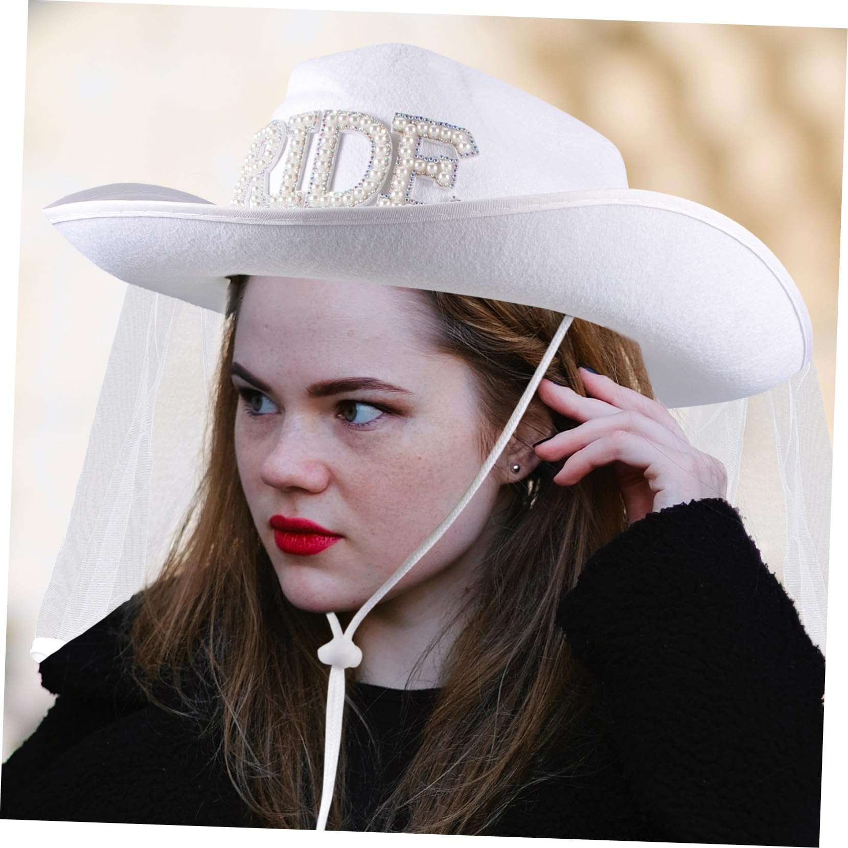 Nupcial Velo Sombrero De Vaquero Novia Sombrero De Vaquera Novia Sombrero Velo De Boda Novia Sombrero De Vaquera Occidental Sombrero De Vaquera Gorras Novia