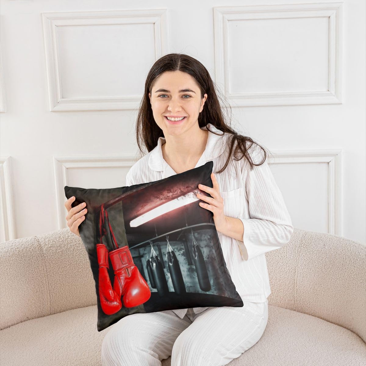 Feelyou Boxing Sports Games Pillow Covers 16x16 Set of 1 image 5