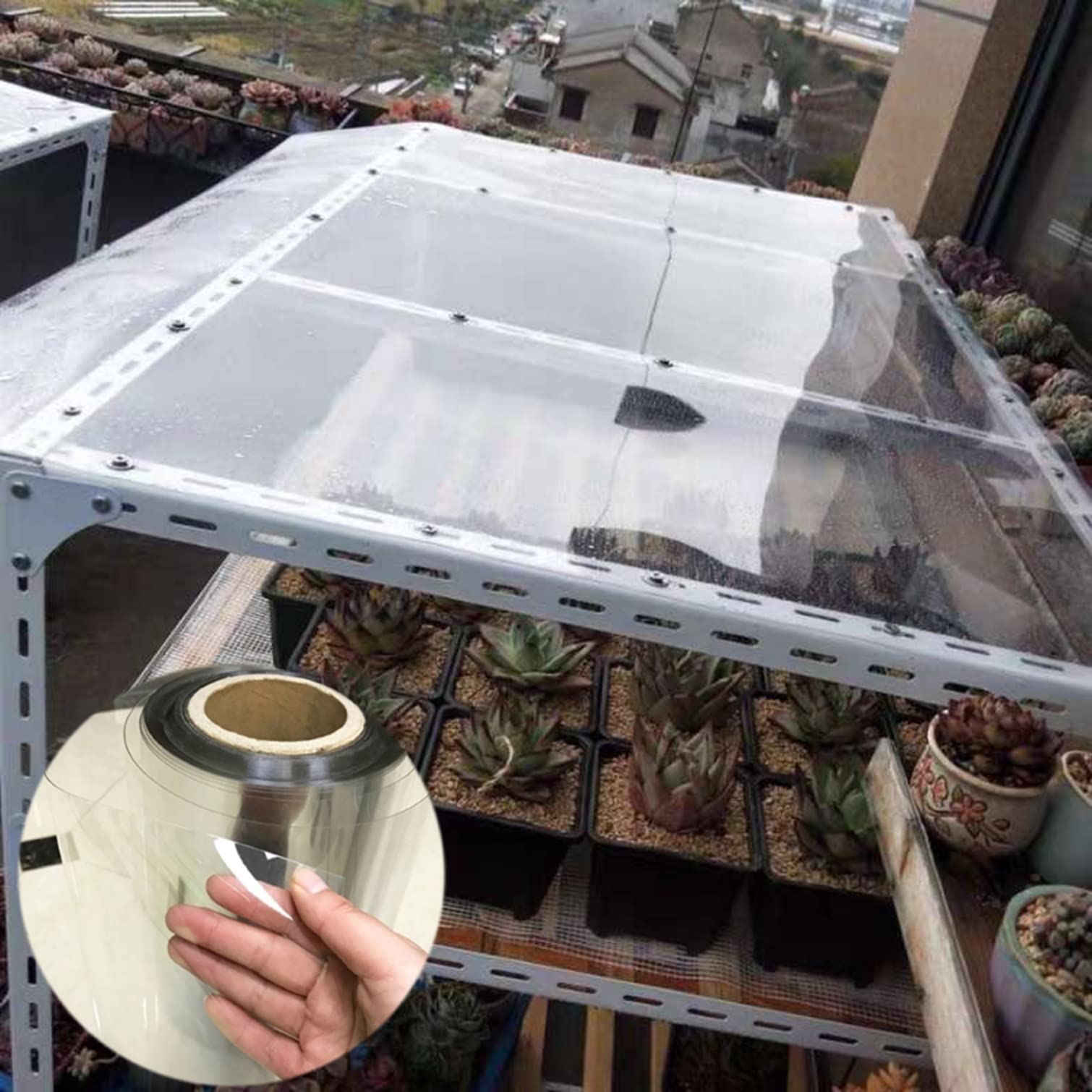 Film transparent résistant aux UV et panneaux isolants pour pergola