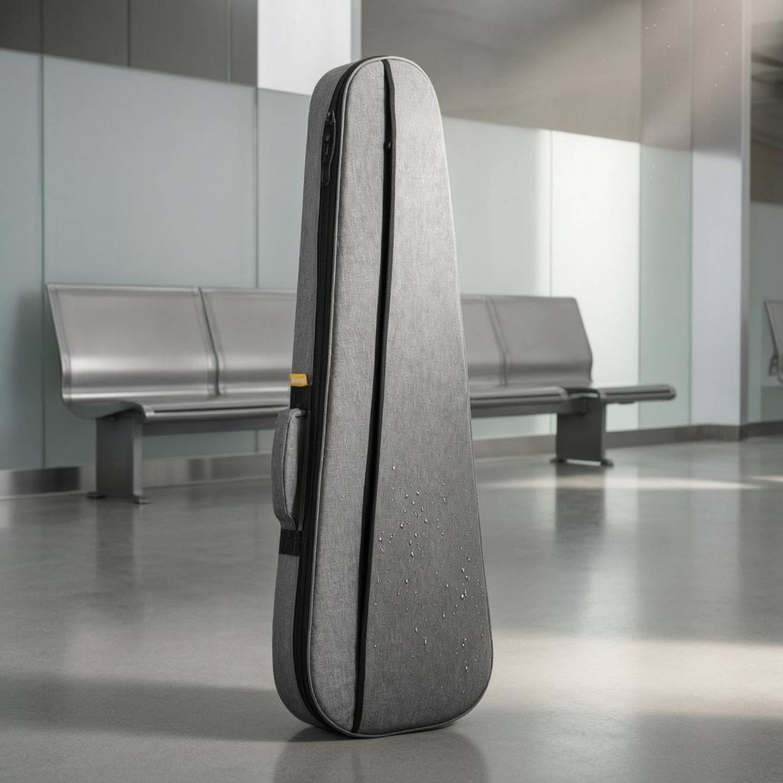 Qianly Funda Guitarra Eléctrica Cierre Completo Funda Guitarra Eléctrica Gancho Bolsa Acolchada, Negro