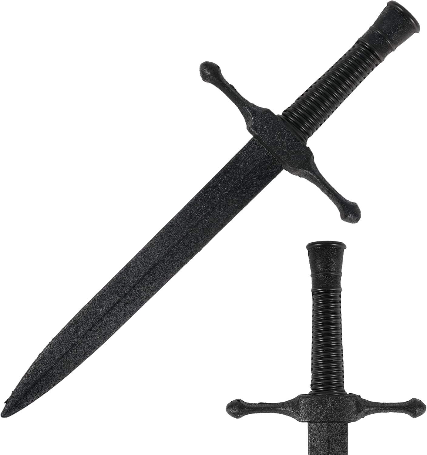 DAYSTART 16'' PU Foam Dagger Prop, Non-Functional Costume Short Sword with Plastic Core for Adult Cosplay, Halloween Display - Image 5