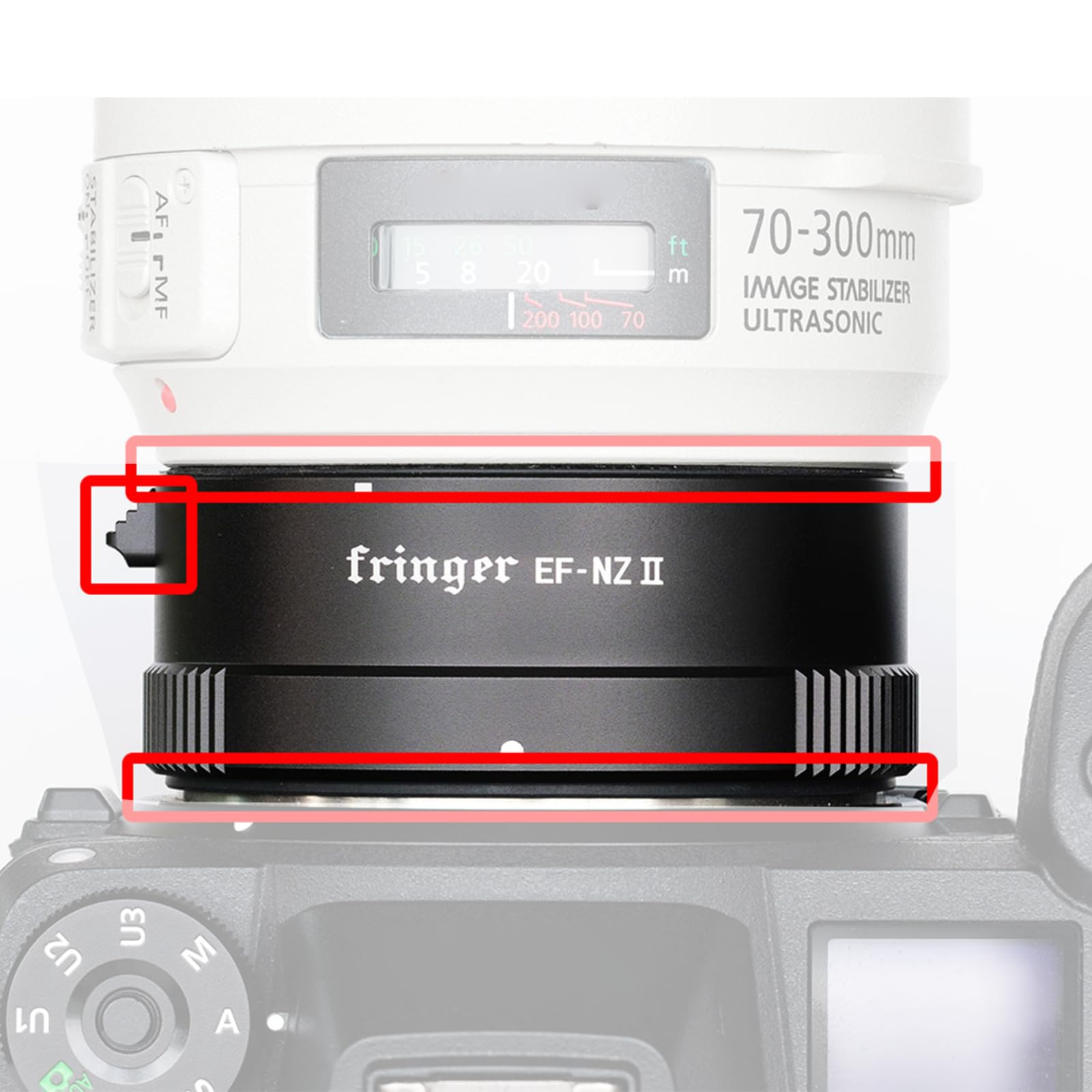 Nikon Zfc PHOLSY FTZ Adaptador De Montaje De Lente Con Anillo De