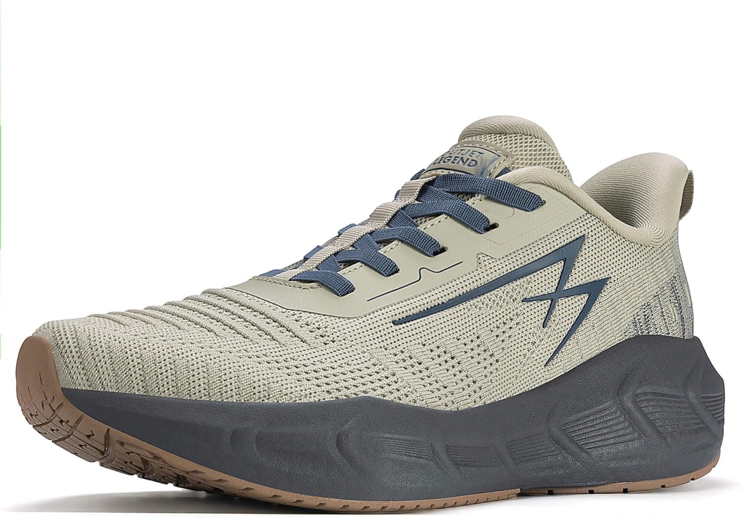 OL OUTJET LEGEND Men's Slip-On Walking Shoes Breathable Running Sneakers Hands-Free Cushion Tennis Shoes Non-Slip Gym Workout Sports Athletic Cross Training Fashion Wide Toe Sneakers