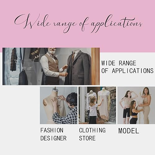 Miniatura 8 de Maniquíes de forma de vestido ajustable gris para costura femenina, tamaño pequeño 6-14 y tamaño grande 12-18, modelo de algodón con 13 diales, base