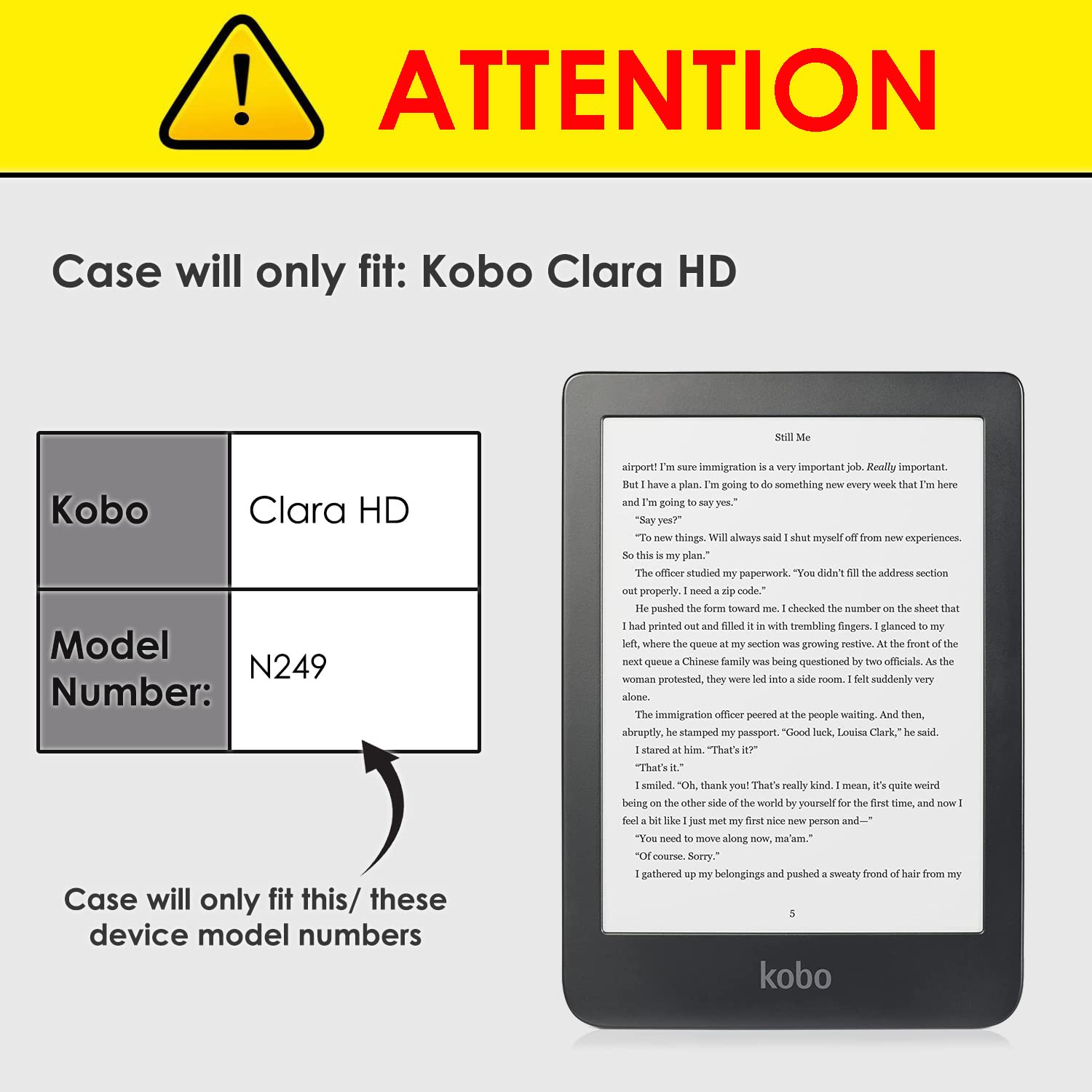 Forefront Cases Étui pour Kobo Clara HD (Modèle:2018) - Étui de Support Pliant (Style Pliable) - Mince et Léger, Fonction Automatique Veille/Réveil Intelligente Coque pour Kobo Clara HD - Bleu Foncé