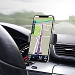 JIMISHA Car Phone Holder Phone Car Mount with Stick On Base Cell Phone Car Mount Sticky Adhesive Mount Holder for for 4 inches to 6.5 inches Smartphones