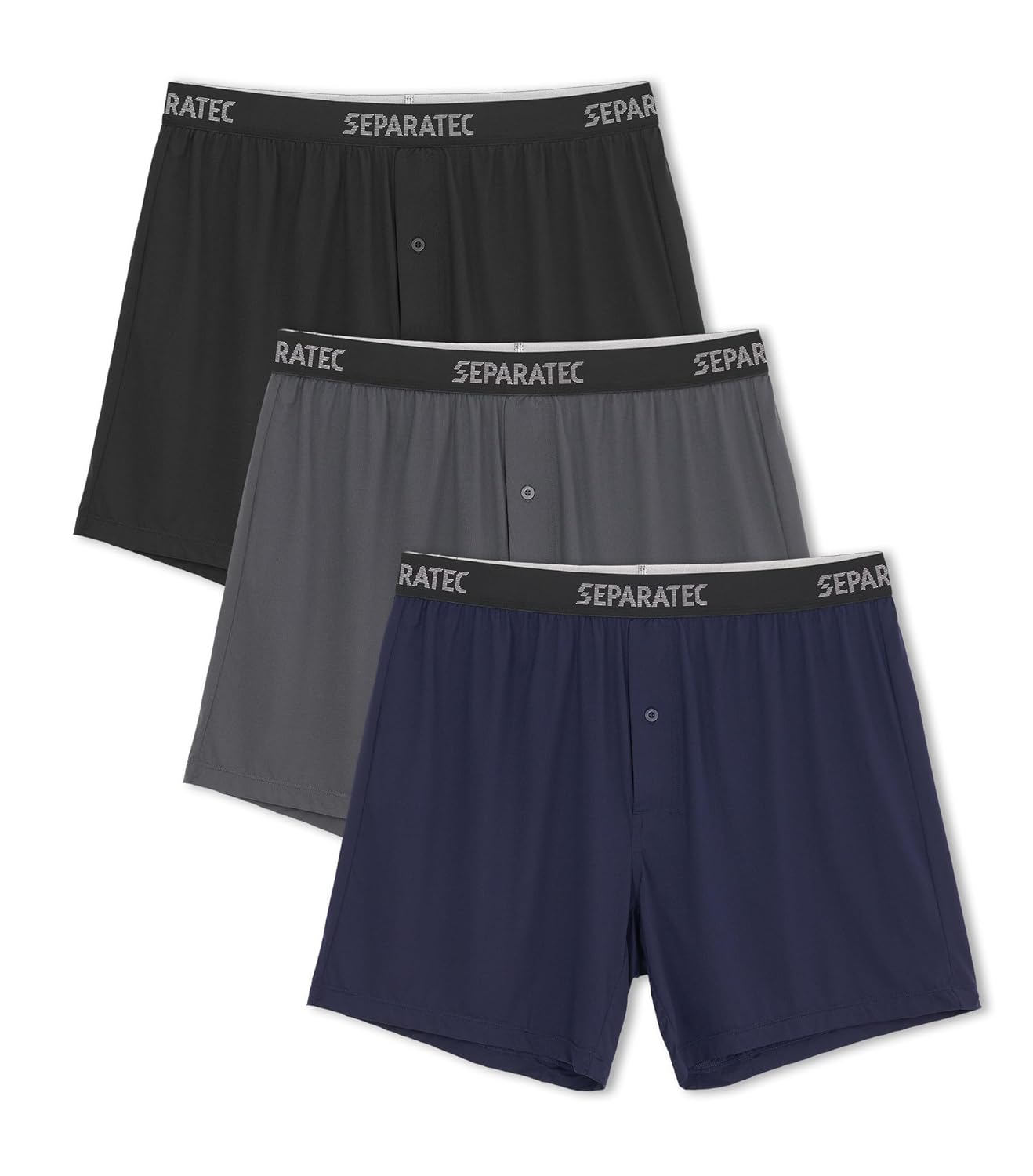 Separatec Mens Boxer Shorts Breathable Quick Dry Mesh Boxers for Men Moisture Wicking Soft Loose Fit Mens Underwear